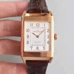 Grande Reverso 986 Noob Factory RG White Dial Swiss JLC 986