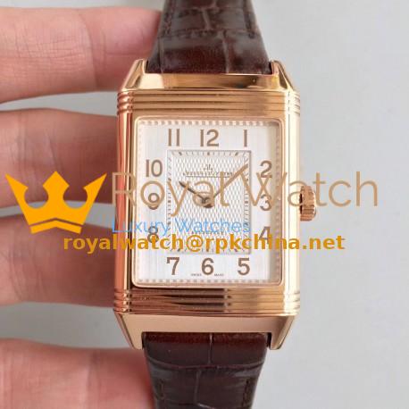 Replica Jaeger-LeCoultre Grande Reverso 986 N Rose Gold White Dial Swiss JLC 986
