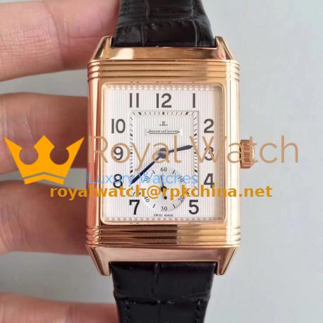 Replica Jaeger-LeCoultre Grande Reverso 986 N Rose Gold White Dial Swiss JLC 986