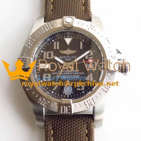 Replica Breitling Avenger Seawolf Royal Marines 350 Years Anniversary N Stainless Steel Black Dial Swiss 2836-2