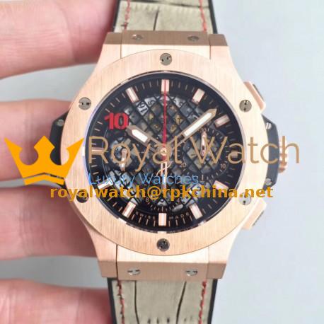 Replica Hublot Big Bang Aero Bang Gold 311.PX.1180.GR HB Rose Gold Black Skeleton Dial Swiss HUB4100