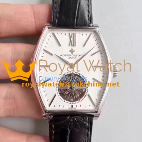 Replica Vacheron Constantin Malte Tourbillon 30130/000R-9754 JF Stainless Steel White Dial Swiss 2795
