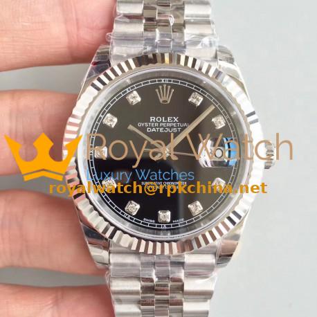 Replica Rolex Datejust II 126334 41MM 2018 EW Stainless Steel Black Dial Swiss 3235
