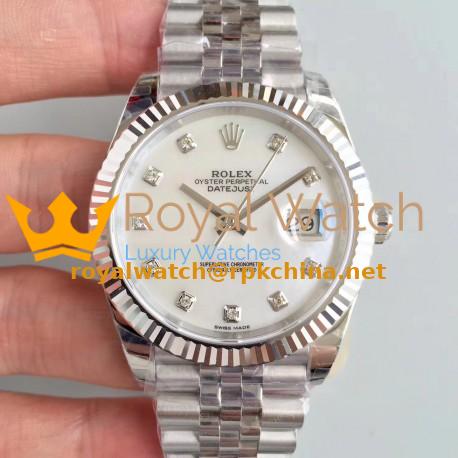 Replica Rolex Datejust II 126334 41MM 2018 EW Stainless Steel Mother Of Pearl Dial Swiss 3235