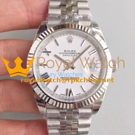 Replica Rolex Datejust II 126334 41MM 2018 EW Stainless Steel White Dial Swiss 3235