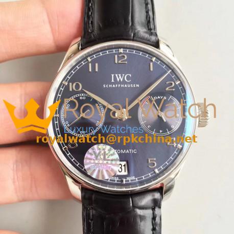Replica IWC Portugieser IW500703 YL Stainless Steel Black Dial Swiss 52010