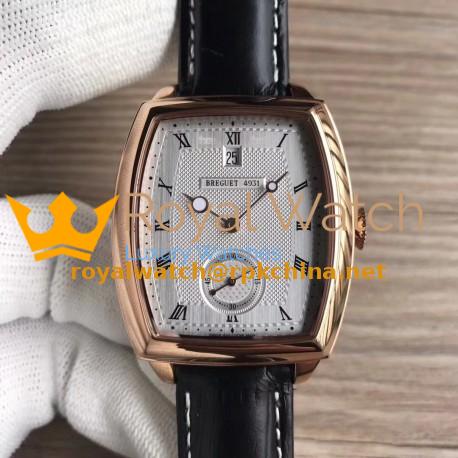 Replica Breguet Heritage Big Date 5480BR/12/996 N Rose Gold Silver Dial Swiss 2824-2