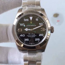 Air-King 116900 Noob Factory V7 2018 SS Black Dial Swiss 2836