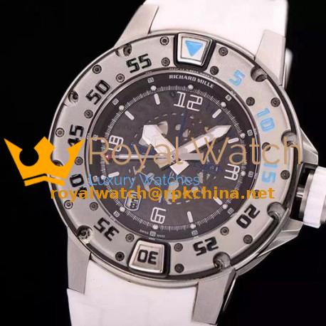 Replica Richard Mille RM028 White PVD Black Dial Swiss 7751