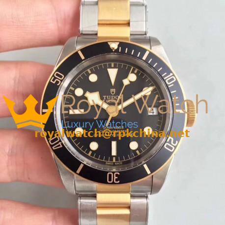 Replica Tudor Heritage Black Bay S&G M79733N-0002 ZF Stainless Steel & Rose Gold Black Dial Swiss 2824-2