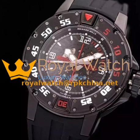 Replica Richard Mille RM028 White PVD Black Dial Swiss 7751