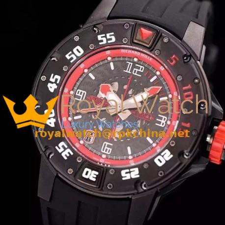 Replica Richard Mille RM028 PVD Red Dial Swiss 7751