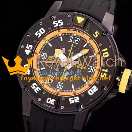 Replica Richard Mille RM028 PVD Yellow Dial Swiss 7751