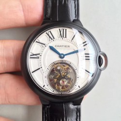 Ballon Bleu Tourbillon 2018 42mm Noob Factory PVD White Dial Swiss Tourbillon