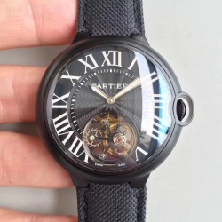Ballon Bleu Tourbillon 2018 42mm Noob Factory PVD Black Dial Swiss Tourbillon
