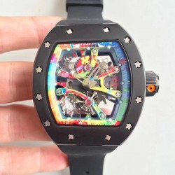 RM068-01 Tourbillon Kongo KVF Ceramic Multicolored Skeleton Dial M8215