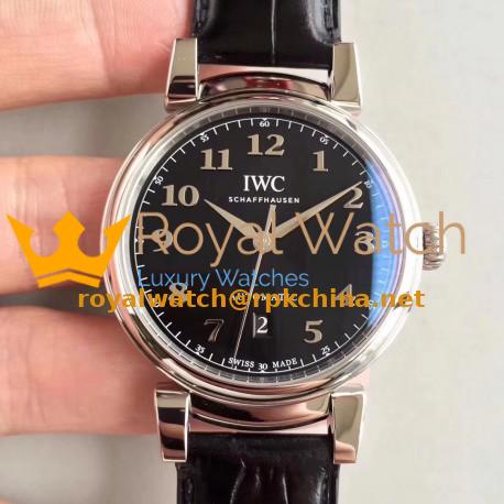 Replica IWC Da Vinci Automatic IW356601 TW Stainless Steel Black Dial Swiss 2892