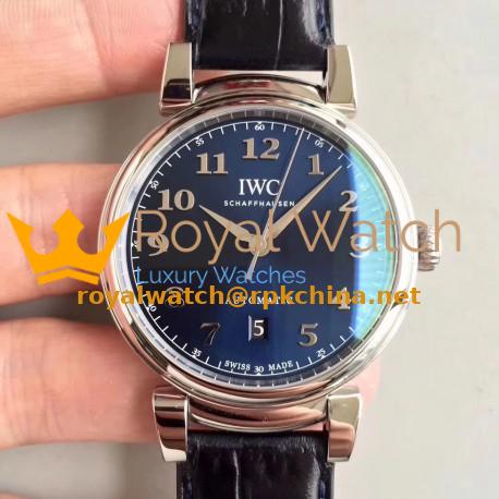 Replica IWC Da Vinci Automatic IW356601 TW Stainless Steel Blue Dial Swiss 2892