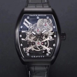 Vanguard Gravity Skeleton V 45 T GRAVITY CS SQT Noob Factory PVD Skeleton Dial M9015