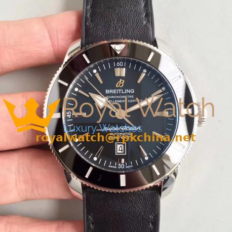Replica Breitling Superocean Heritage II 42M AB201012/BF73/278S/A20S.1 GF Stainless Steel Black Dial Swiss 2824-2