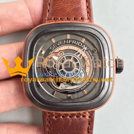 Replica SevenFriday P2B/05 Edisi N PVD Black Dial Miyota 82S7