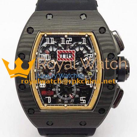 Replica Richard Mille RM011-FM Felipe Massa Chronograph Forged Carbon Yellow Dial Swiss 7750