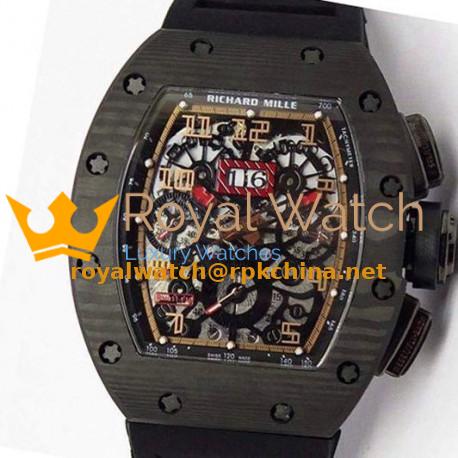 Replica Richard Mille RM011-FM Felipe Massa Chronograph Forged Carbon Gold Dial Swiss 7750