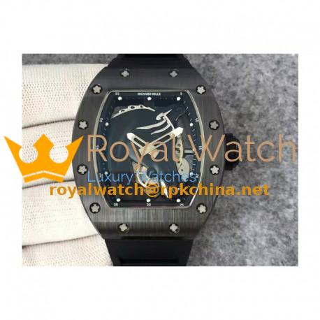 Replica Richard Mille Polo Club Saint Tropez RM052 KV Black Ceramic Black Dial M8215