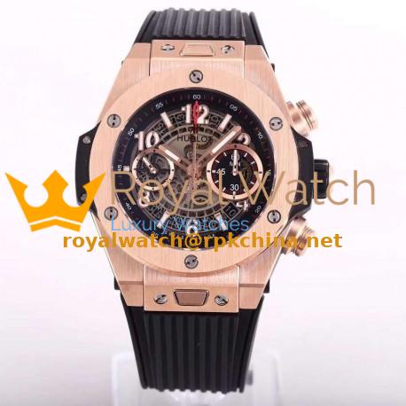 Replica Hublot Big Bang Unico King Gold 411.OX.1180.RX N Rose Gold Skeleton Dial Swiss HUB1242