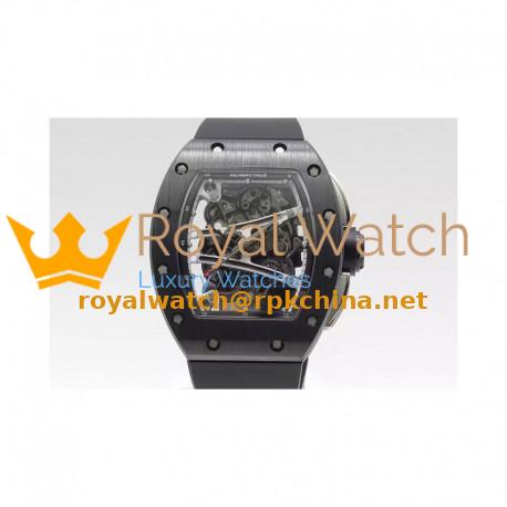 Replica Richard Mille RM59-01M Black Ceramic Black Skeleton Dial M8215