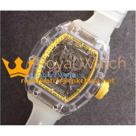 Replica Richard Mille RM056-02 Shappire Yellow & Skeleton Dial M9015