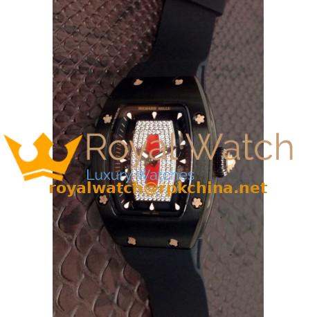 Replica Richard Mille RM007 Rose Gold & PVD Diamonds Dial M6T51