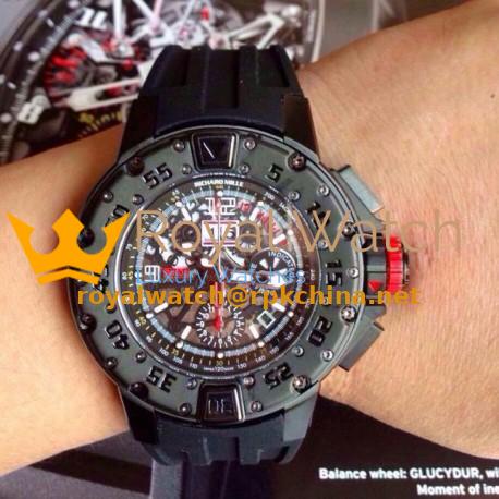 Replica Richard Mille RM032 PVD Black Dial Swiss 7750