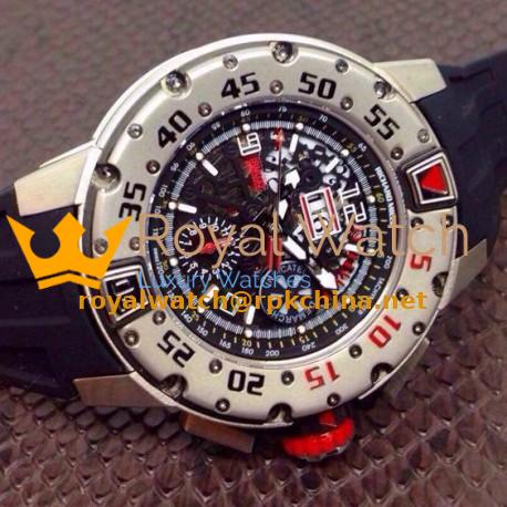 Replica Richard Mille RM032 Stainless Steel Black Dial Swiss 7750