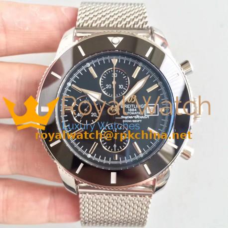 Replica Breitling Superocean Heritage II Chronograph 46 A1332024/B908/152A N Stainless Steel Black Dial Swiss 7750