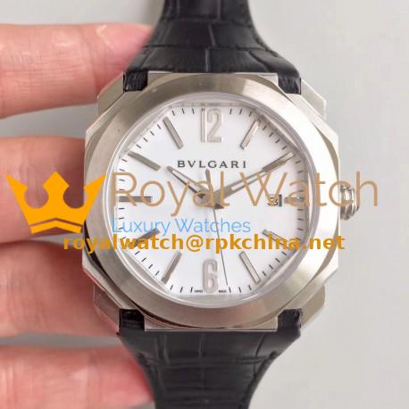 Replica Bvlgari Octo Solotempo 101964 JL Stainless Steel White Dial Swiss BVL193