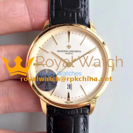 Replica Vacheron Constantin Patrimony 85180/000J-9231 MK Yellow Gold White Dial Swiss 2450 Q6