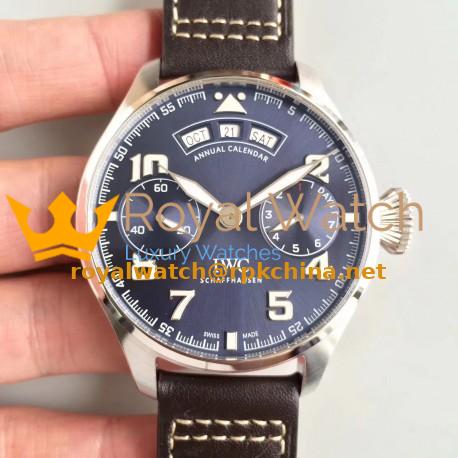 Replica IWC Big Pilot Annual Calendar Edition 150 Years IW502708 N Stainless Steel Blue Dial Swiss 52850