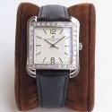Replica Vacheron Constantin Historiques Toledo 1951 86300 GS Stainless Steel & Diamonds White Dial M9015