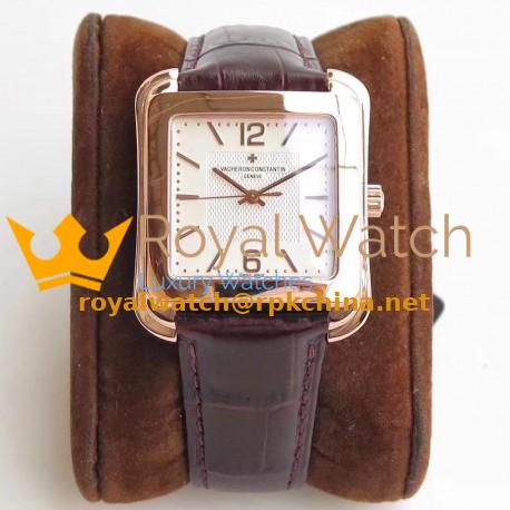 Replica Vacheron Constantin Historiques Toledo 1951 86300/000R-9826 GS Rose Gold White Dial M9015