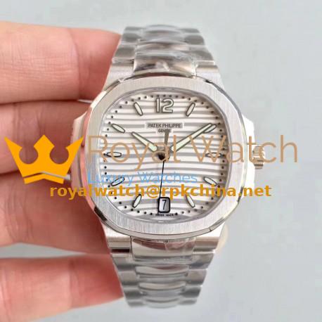 Replica Patek Philippe Nautilus Ladies 7118/1A-010 PF Stainless Steel White Dial Swiss 324SC