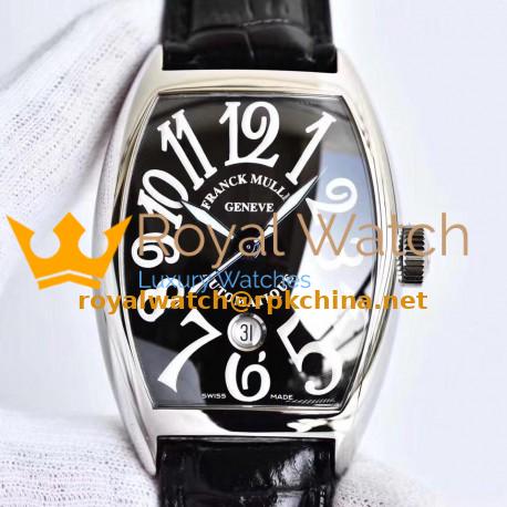 Replica Franck Muller Casablanca Date 8880 C DT GF Stainless Steel Black Dial Swiss 2824-2