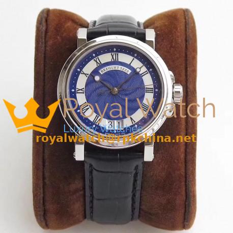 Replica Breguet Marine Big Date 5817ST/92/5V8 ZF Stainless Steel Blue Dial Swiss 517GG