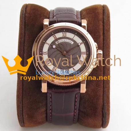 Replica Breguet Marine Big Date 5817 5817BR/Z2/5V8 ZF Rose Gold Chocolate Dial Swiss 517GG