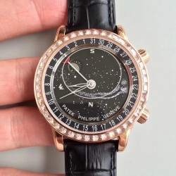 Grand Complications Sky Moon Celestial 6104R-001 Noob Factory RG & Diamonds Black Dial Swiss 240 LU CL C