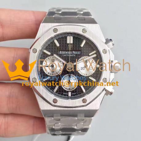 Replica Audemars Piguet Royal Oak Chronograph 26331 JH Stainless Steel Black Dial Swiss 7750