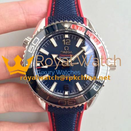 Replica Omega Seamaster Planet Ocean 600M Pyeongchang 2018 522.32.44.21.03.001 OM Stainless Steel Blue Dial Swiss 8900