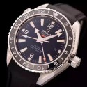 Replica Omega Seamaster Planet Ocean GMT Stainless Steel Black Dial Swiss 8605