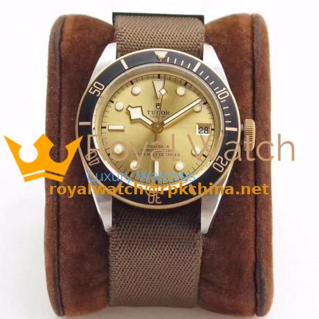 Replica Tudor Heritage Black Bay S&G M79733N-0006 ZF Stainless Steel Champagne Dial Swiss 2824-2
