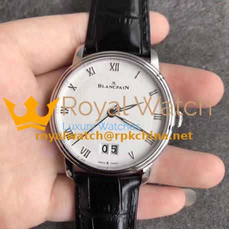 Blancpain Villeret Grande Date 6669-1127-55B HG V2 Stainless Steel White Dial Swiss 6950
